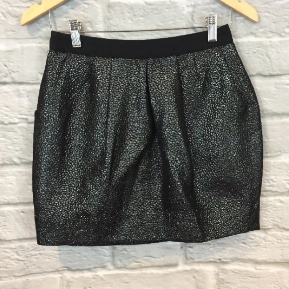Leifsdottir Metallic Cobblestone Tulip Skirt - Picture 2 of 8